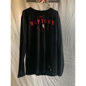 Nike Toronto Raptors NBA Long-sleeve Black Shirt Men’s XXLT Warmup